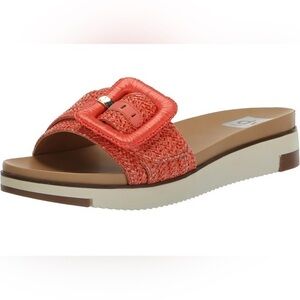 DV Dolce Vita Women's Caster Sandal, Tangerine 9